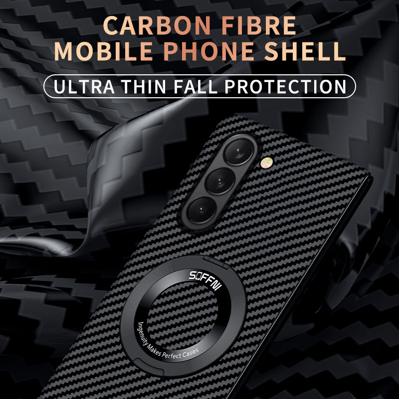 Frendorf | Ultra Dünne Matte Kohlefaser PC Magsafe Hülle Für Samsung Galaxy Z Fold 6