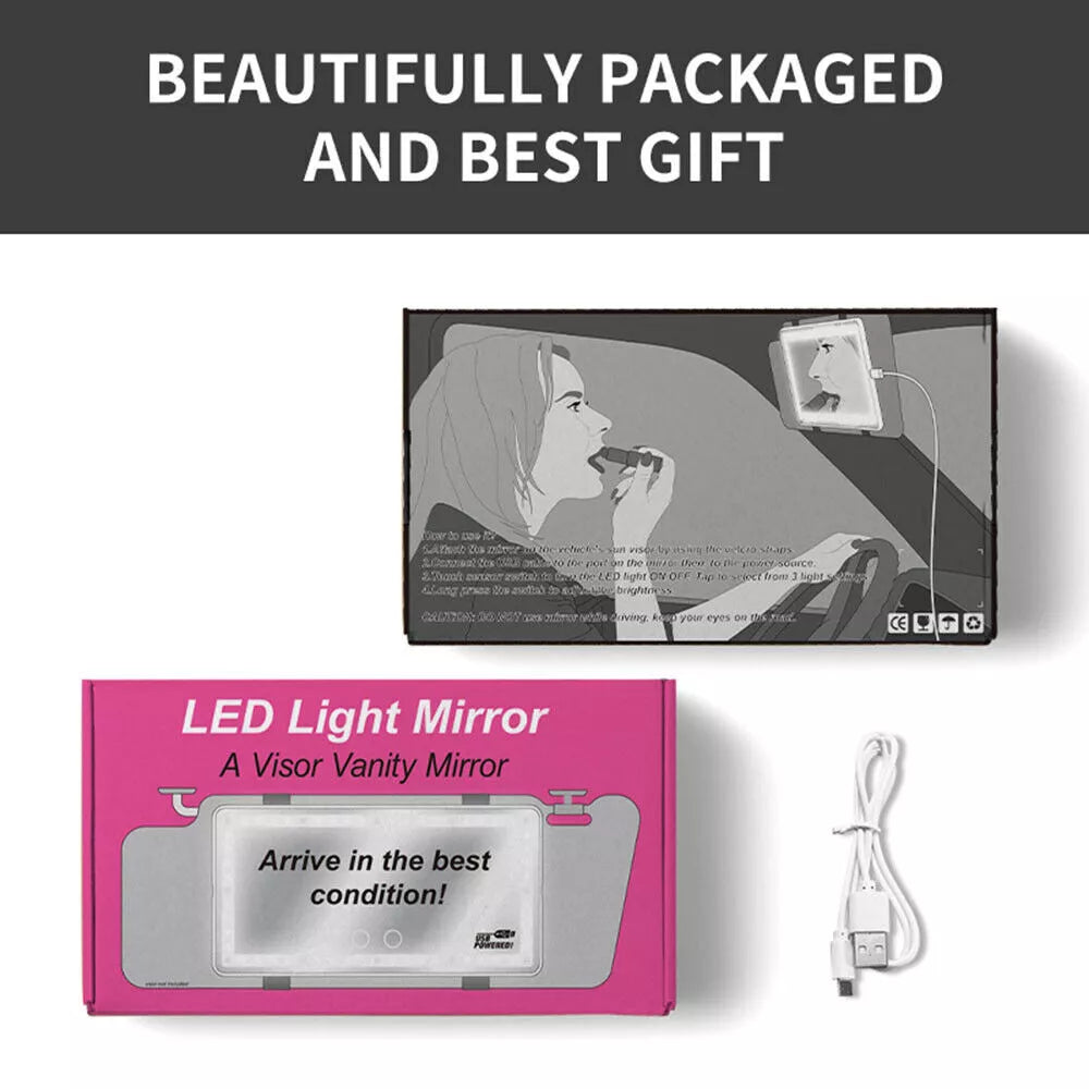 Frendorf | Auto Sonnenblende LED Kosmetikspiegel