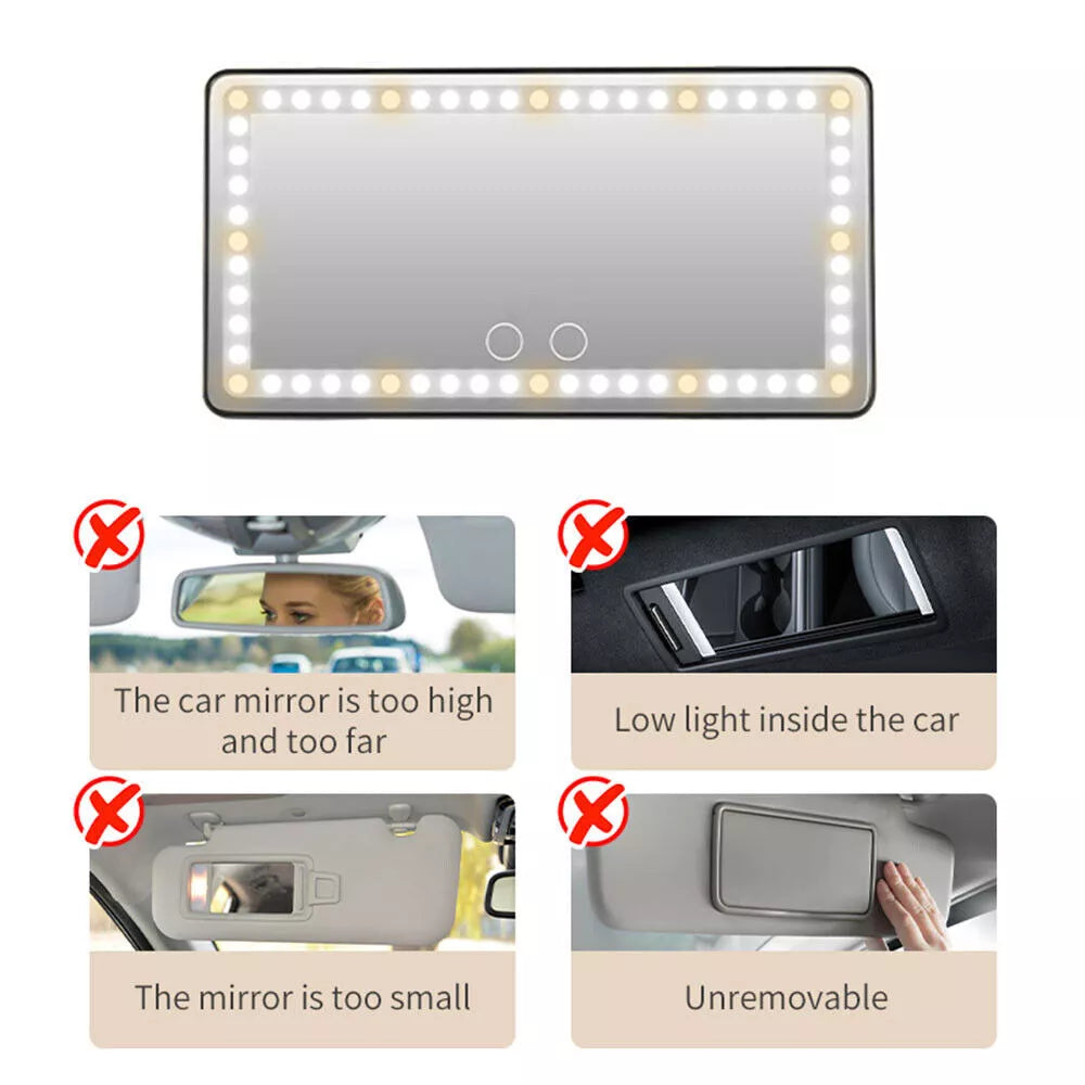 Frendorf | Auto Sonnenblende LED Kosmetikspiegel