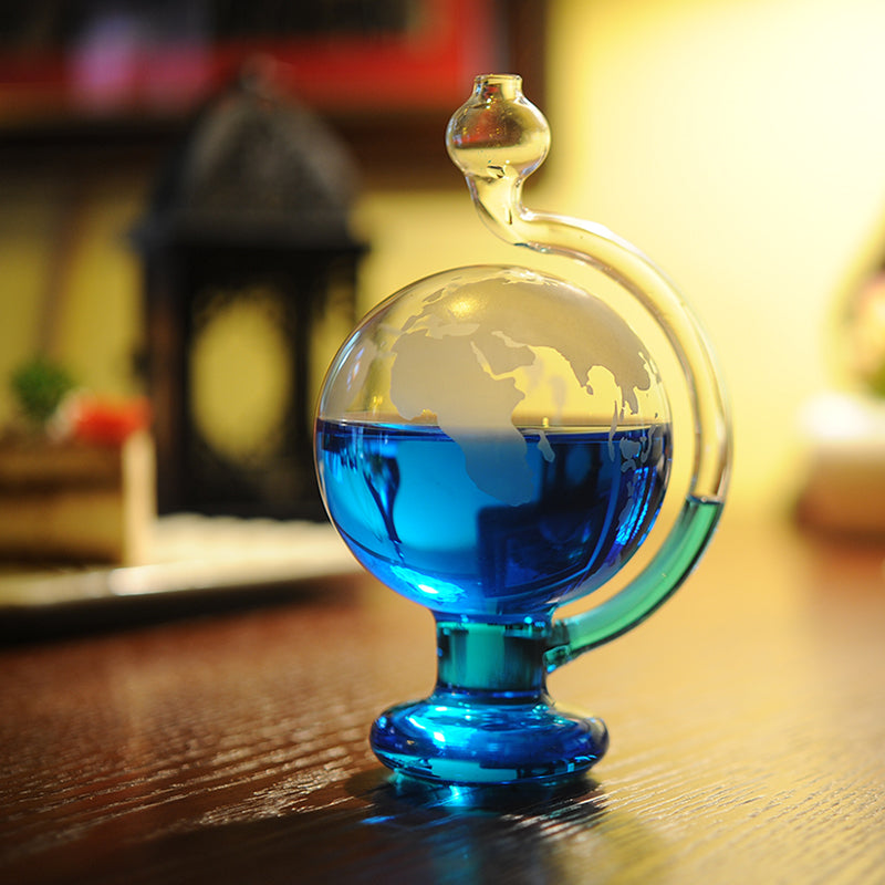 Royaleva Glas Wettervorhersage Flasche Barometer - Stilvoller Desktop Wettervorhersager und Dekor