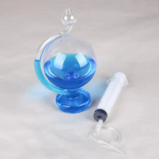 Royaleva Glas Wettervorhersage Flasche Barometer - Stilvoller Desktop Wettervorhersager und Dekor