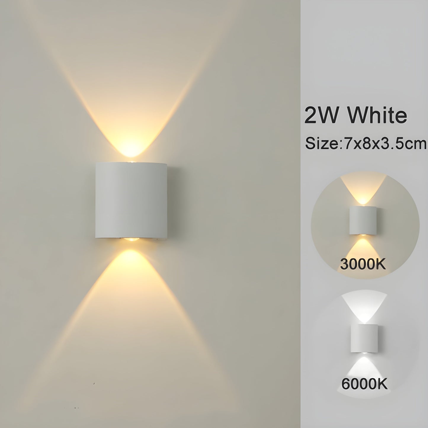LED-Wandmontageleuchten für Innen- und Außenbereiche