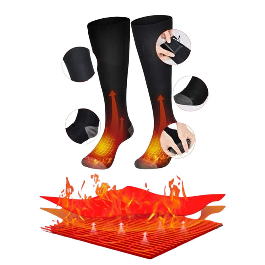Frendorf | Beheizte elektrische wiederaufladbare batteriebetriebene warme Socken für Männer und Frauen zum Skifahren