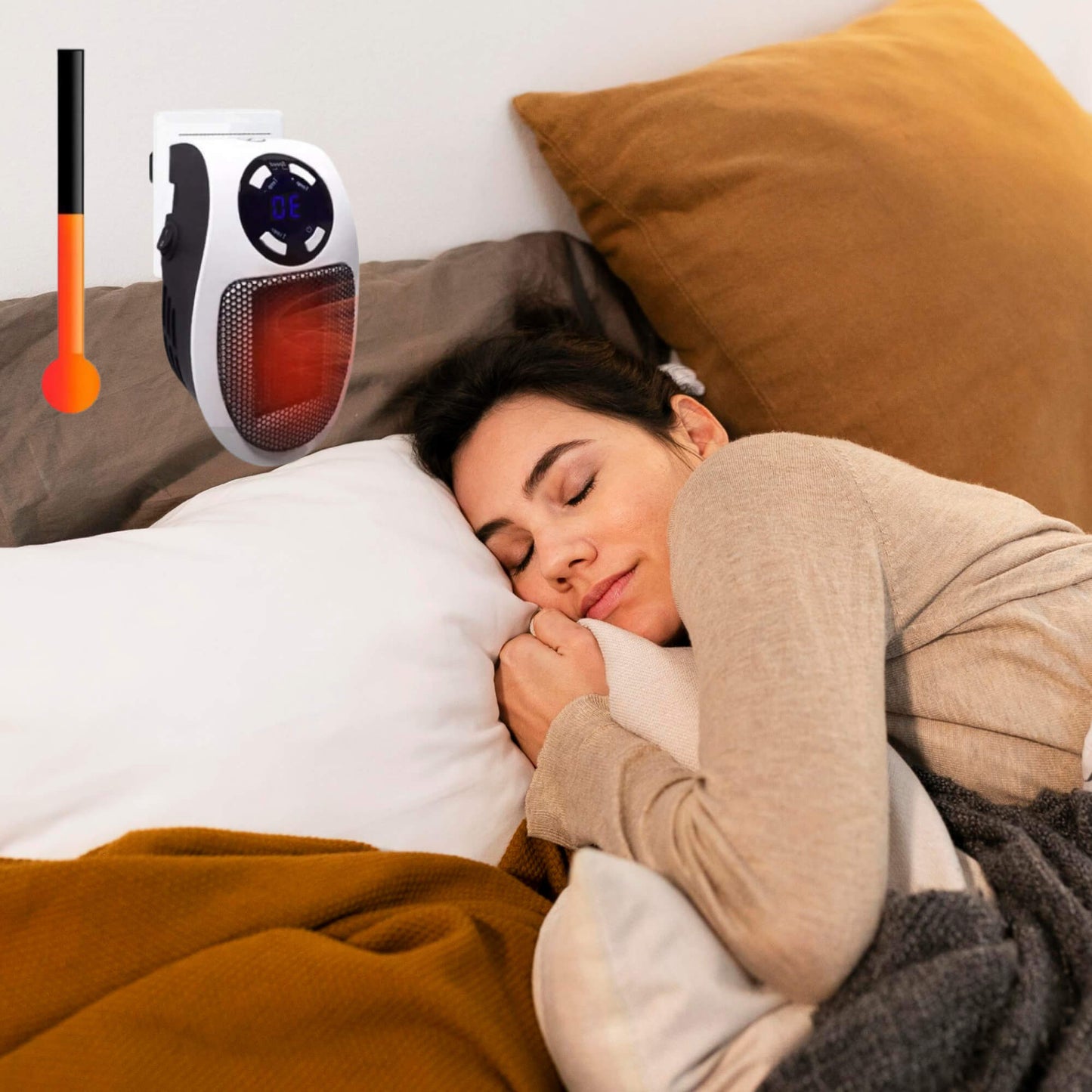 Frendorf | Bester tragbarer elektrischer Heizkörper Effizientestes Energiedämm-Paneel für Räume und Flächen