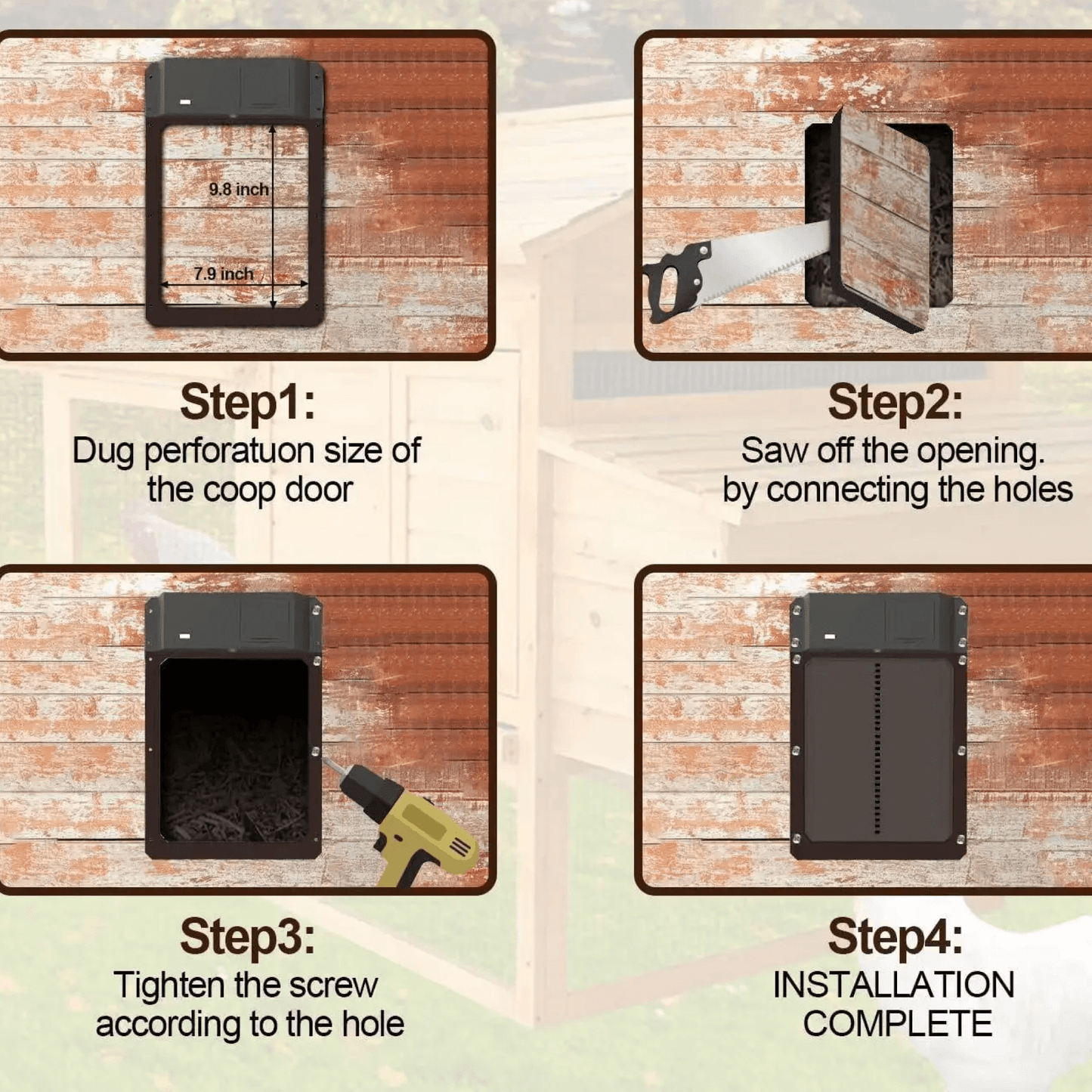 Frendorf | Automatische Hühnergehege Hühnerstall Geflügel Türöffner