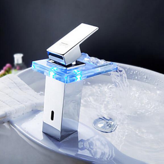 Frendorf | Badezimmer Wasserfall LED Wasserhahn
