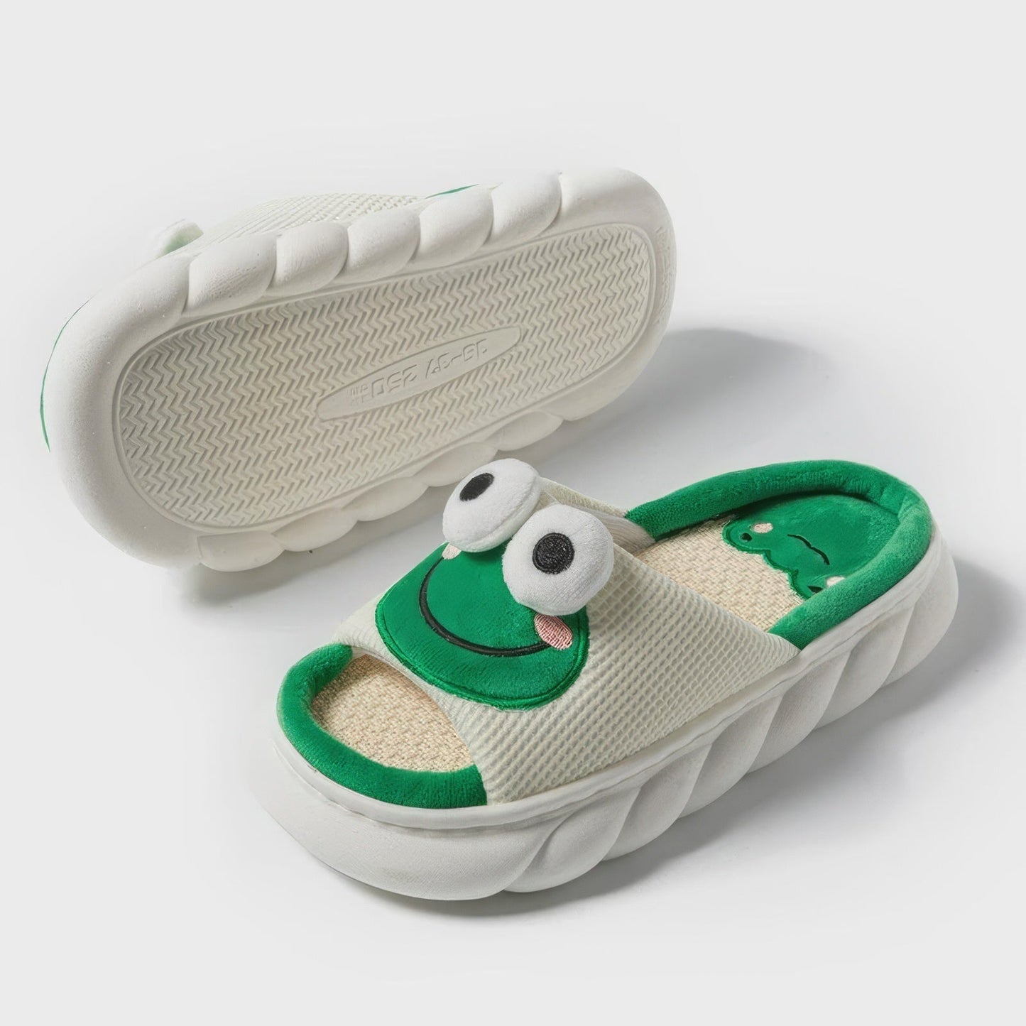 Frendorf | 3D Augen Frosch Hausschuhe