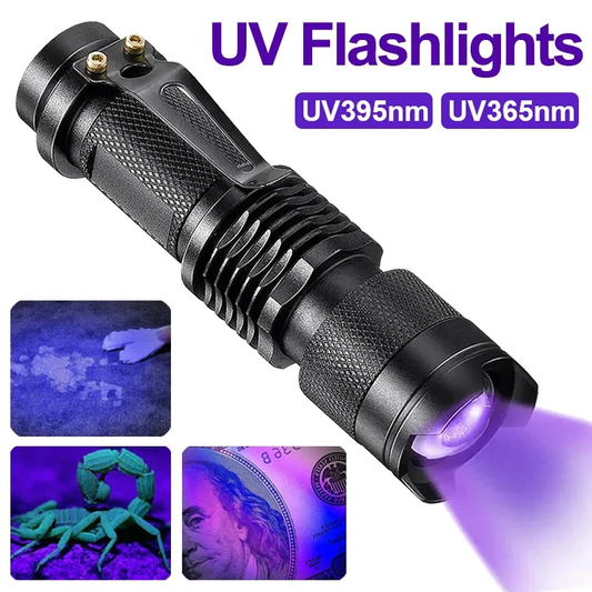 LED UV-Zaklamp - Ultraviolette Inspektionslampe für Haustierurin und Fleckenerkennung