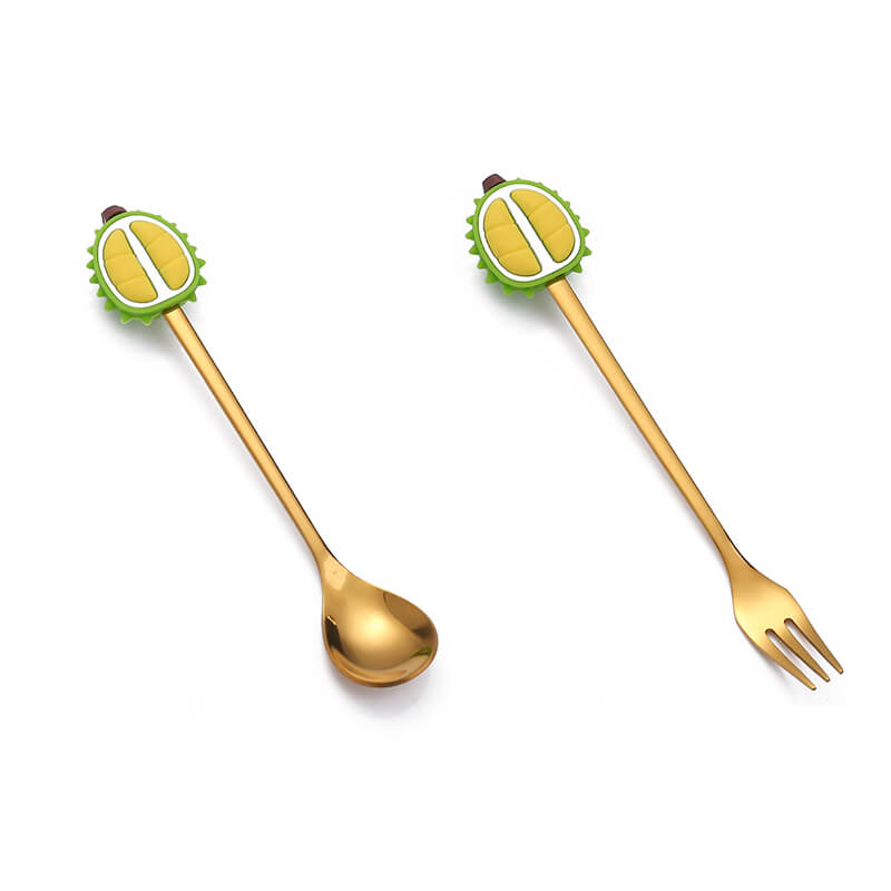 Frucht Edelstahl Dessertlöffel & Gabel