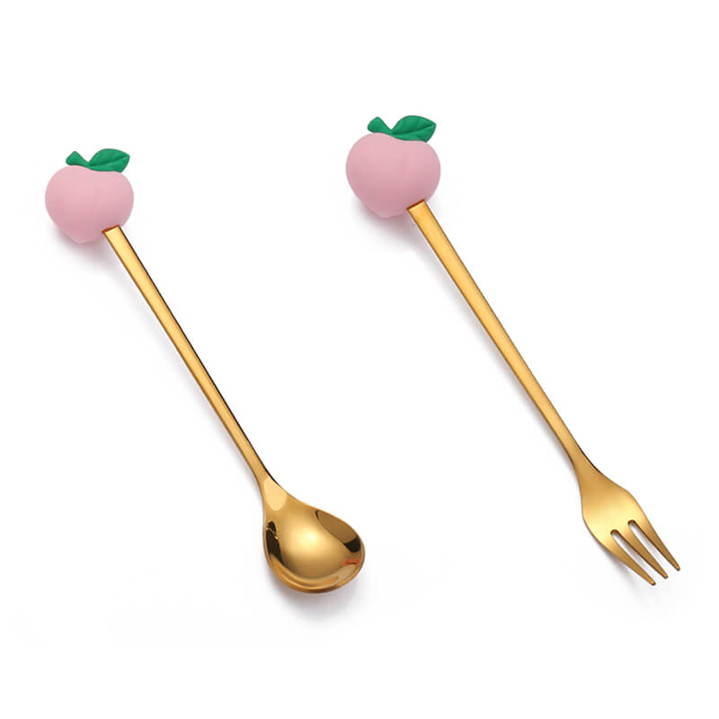 Frucht Edelstahl Dessertlöffel & Gabel