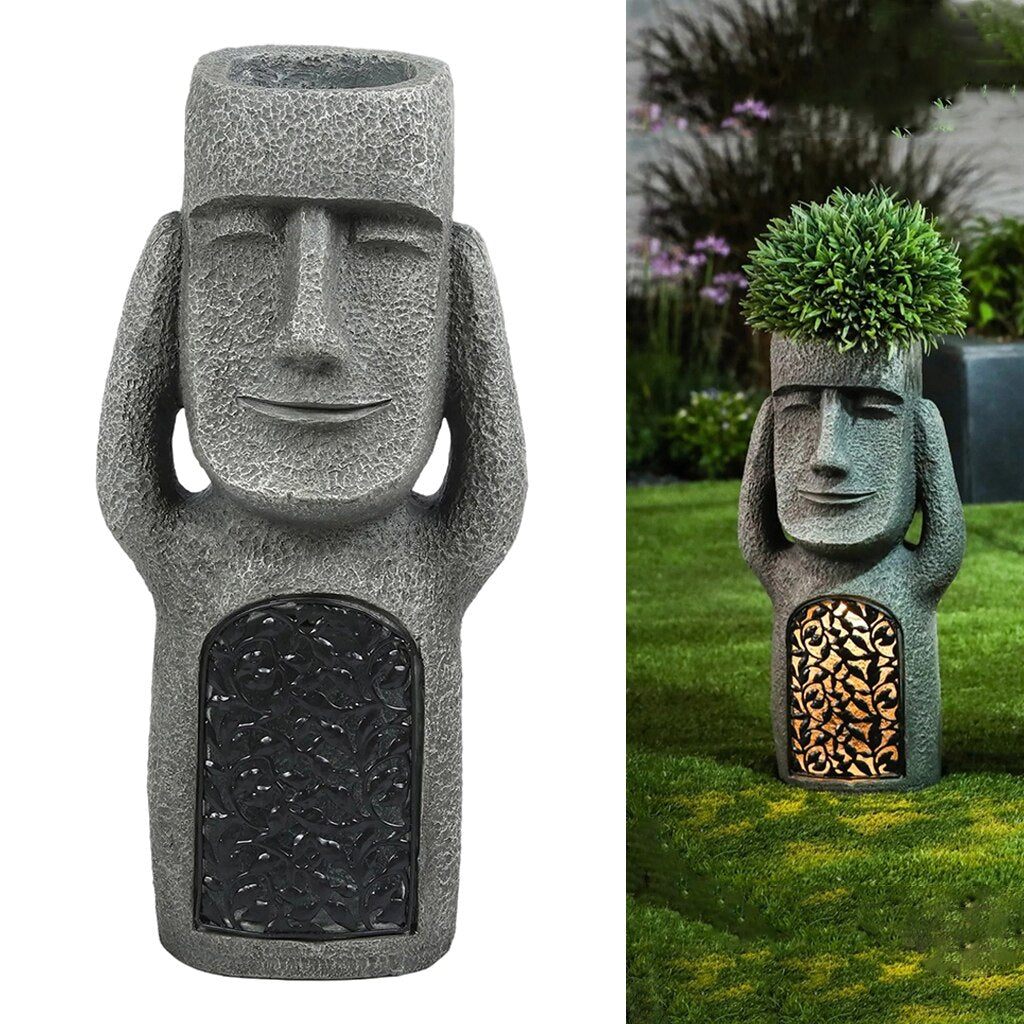 Lustige Osterinsel Statue Ahu Akivi Moai Monolith Garten Dekor Skulptur
