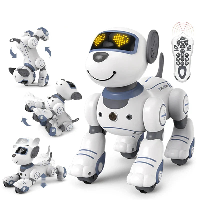 Roboter-Elektronikhund, Stunt-Hund, Sprachbefehl, programmierbarer Berührungssinn, Musiklied, Roboterhund für Kinderspielzeug