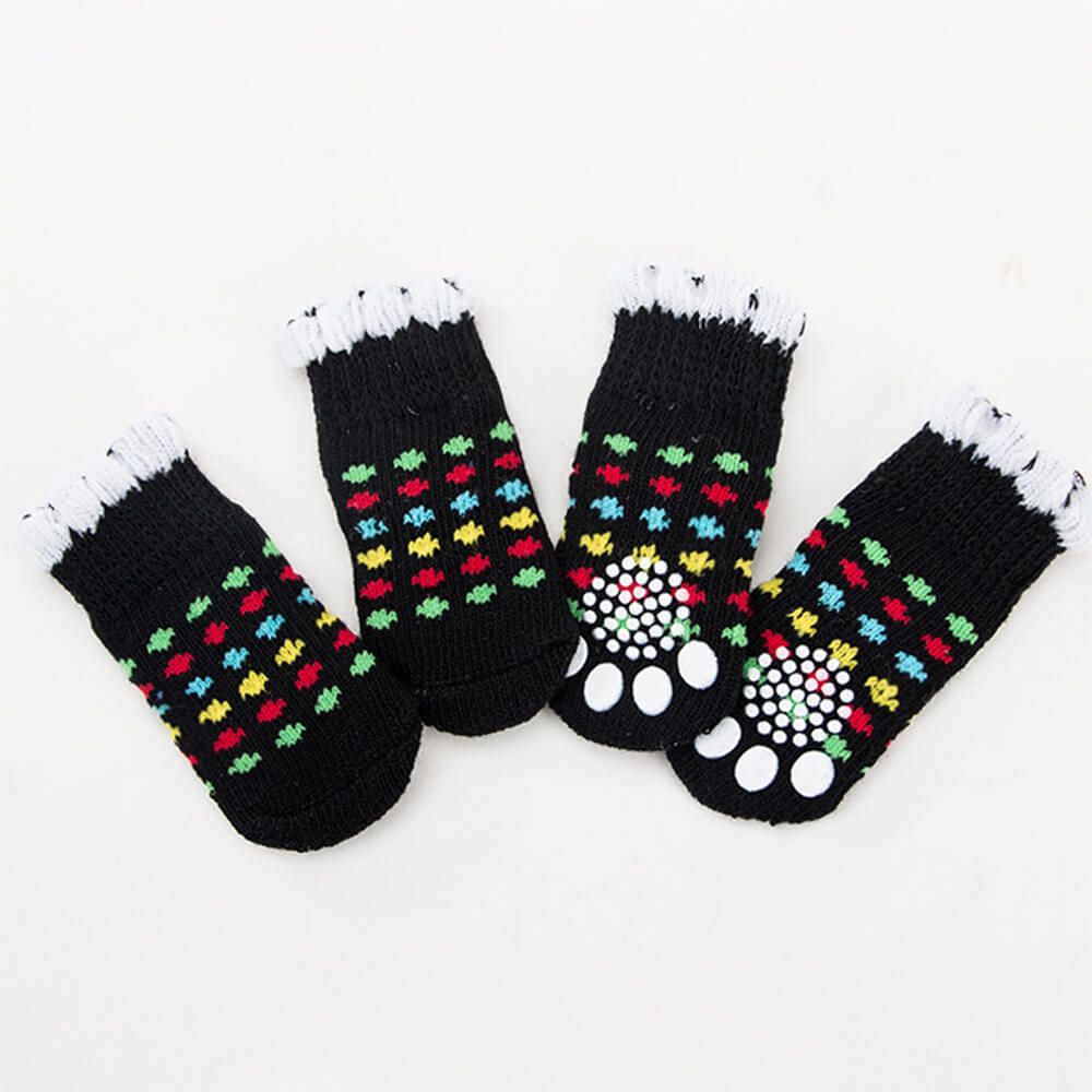 3D Tier Warm Anti-Rutsch Atmungsaktive Gemütliche Hundesocken