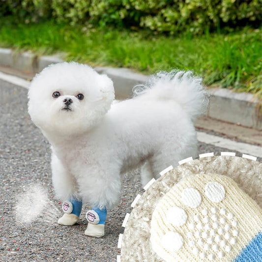 3D Tier Warm Anti-Rutsch Atmungsaktive Gemütliche Hundesocken