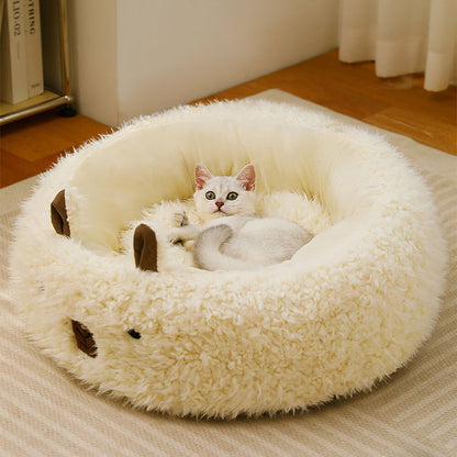 Alpaka-förmiges, flauschiges, warmes, abnehmbares Hund und Katzenbett