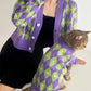 Argyle Herz Hund Strickpullover Passender Pullover Für Hunde Und Besitzer