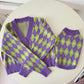 Argyle Herz Hund Strickpullover Passender Pullover Für Hunde Und Besitzer
