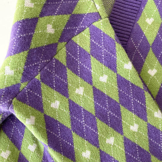 Argyle Herz Hund Strickpullover Passender Pullover Für Hunde Und Besitzer