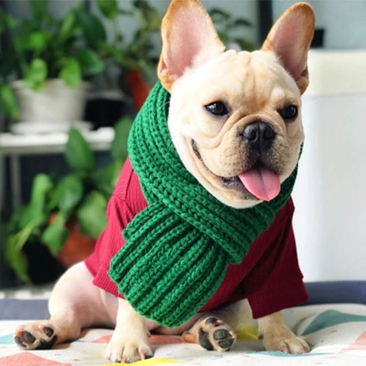 Gemütlicher Strickweicher warmer verstellbarer Sitz Hundeschal