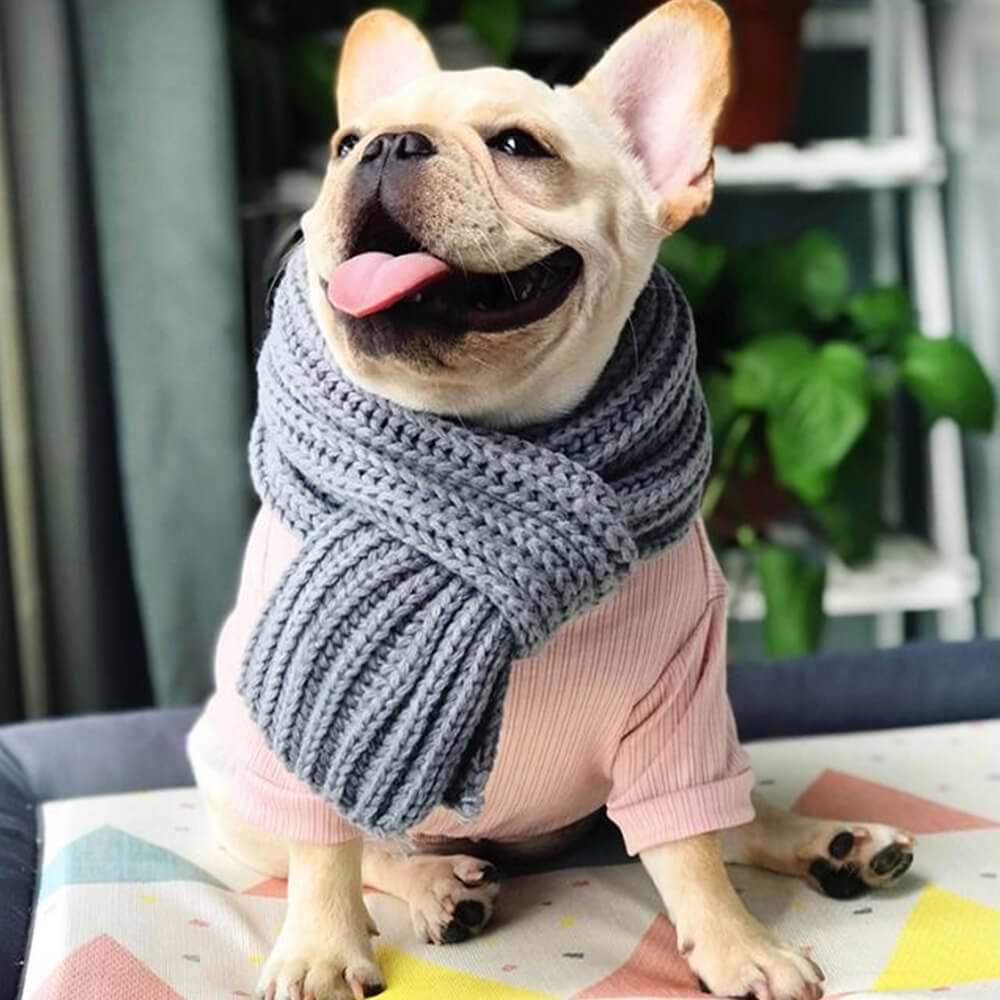 Gemütlicher Strickweicher warmer verstellbarer Sitz Hundeschal