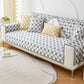 Moderne Eis-Seide Atmungsaktive Anti-Rutsch Karierte Sofa-Bezug