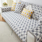 Moderne Eis-Seide Atmungsaktive Anti-Rutsch Karierte Sofa-Bezug