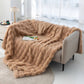 Frendorf | Premium Bubble Doppel-Layer Verdickte Faux Kaninchenfell Decke