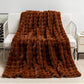 Frendorf | Premium Bubble Doppel-Layer Verdickte Faux Kaninchenfell Decke