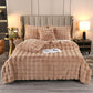 Frendorf | Premium Bubble Doppel-Layer Verdickte Faux Kaninchenfell Decke