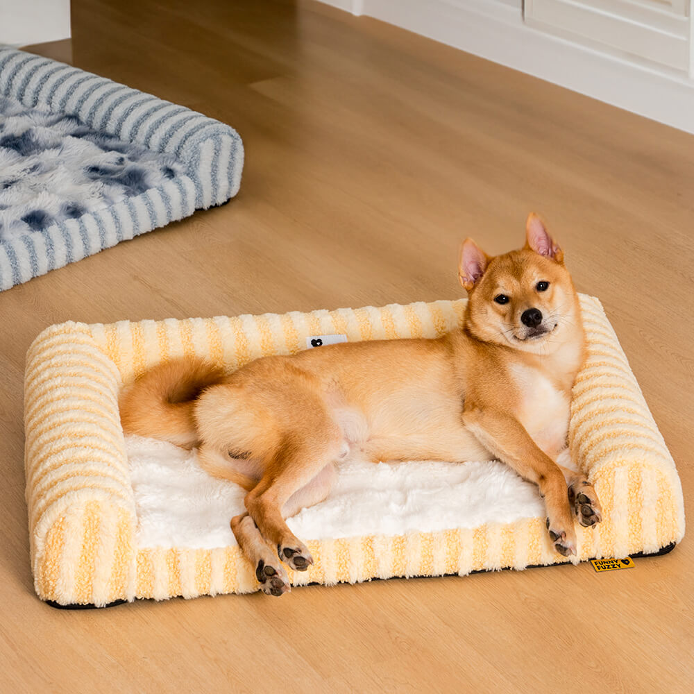 Deluxe Flauschiges Vollunterstützendes Angstlinderndes Großes Hundebett