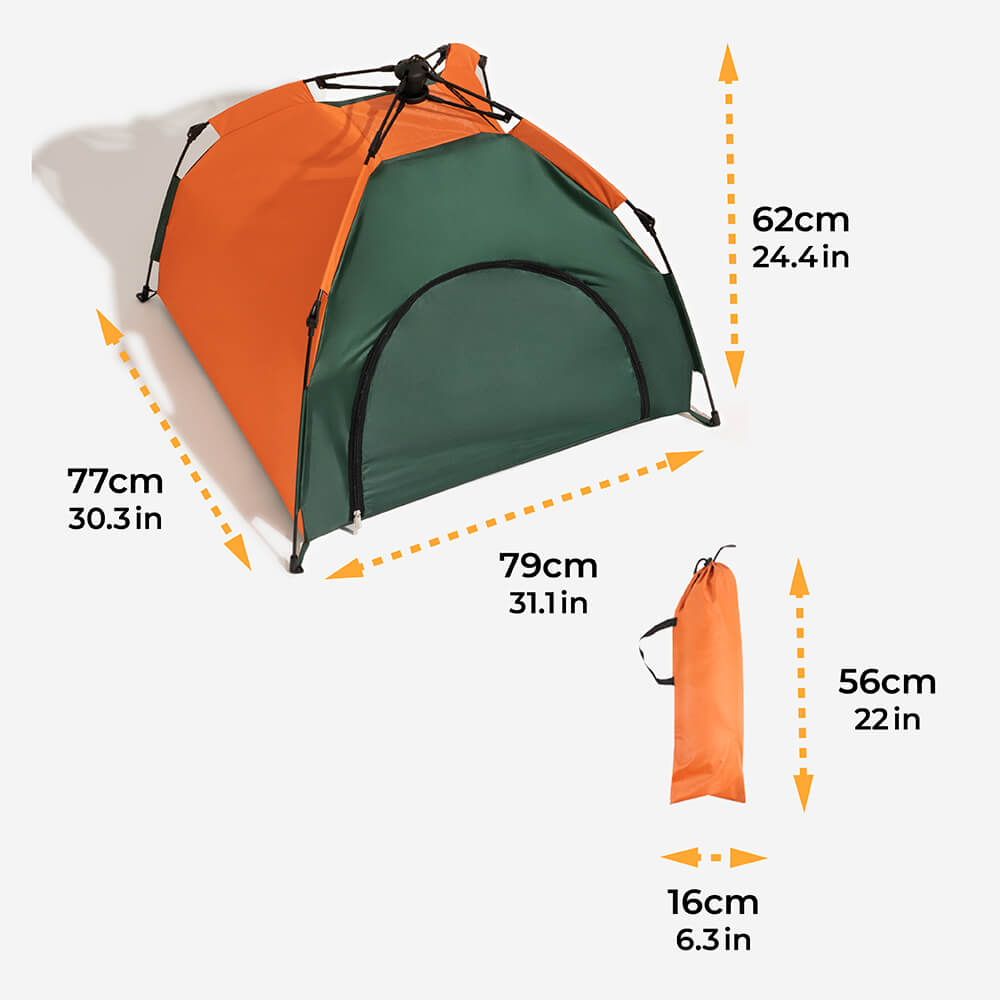 Frendorf | Outdoor Tragbares Camping Zusammenklappbares Hund- & Katzentent
