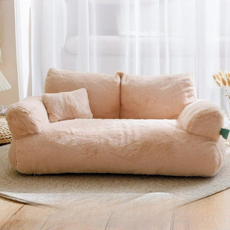 Frendorf | FuzzyBuddy - Vier Jahreszeiten große plüschige Haustiersofa für ultimativen Komfort