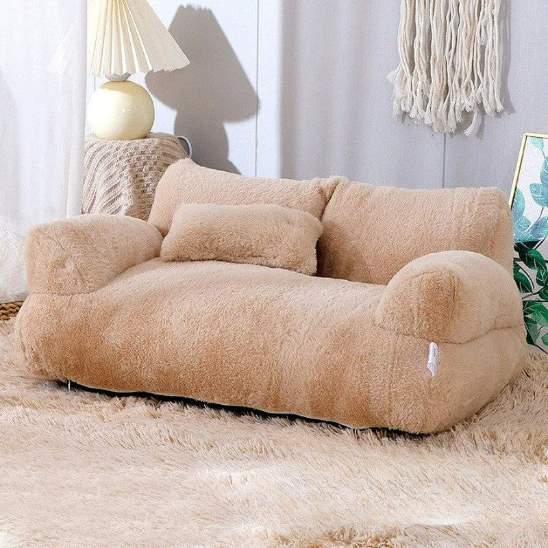 Frendorf | FuzzyBuddy - Vier Jahreszeiten große plüschige Haustiersofa für ultimativen Komfort