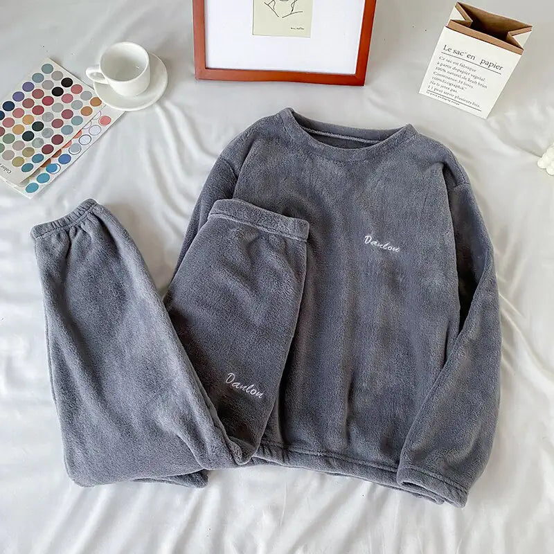 Frendorf | Winter-Pyjama-Set aus weichem Samt