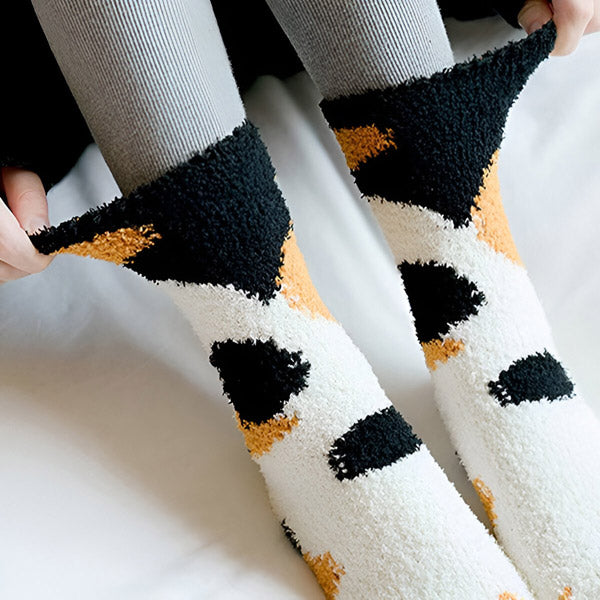 Frendorf | Kuschelsocken für Katzen mit Pfoten (3 Stück)