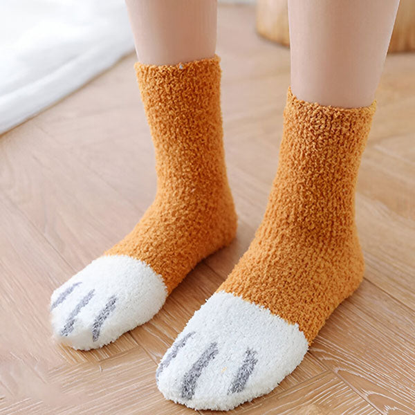 Frendorf | Kuschelsocken für Katzen mit Pfoten (3 Stück)