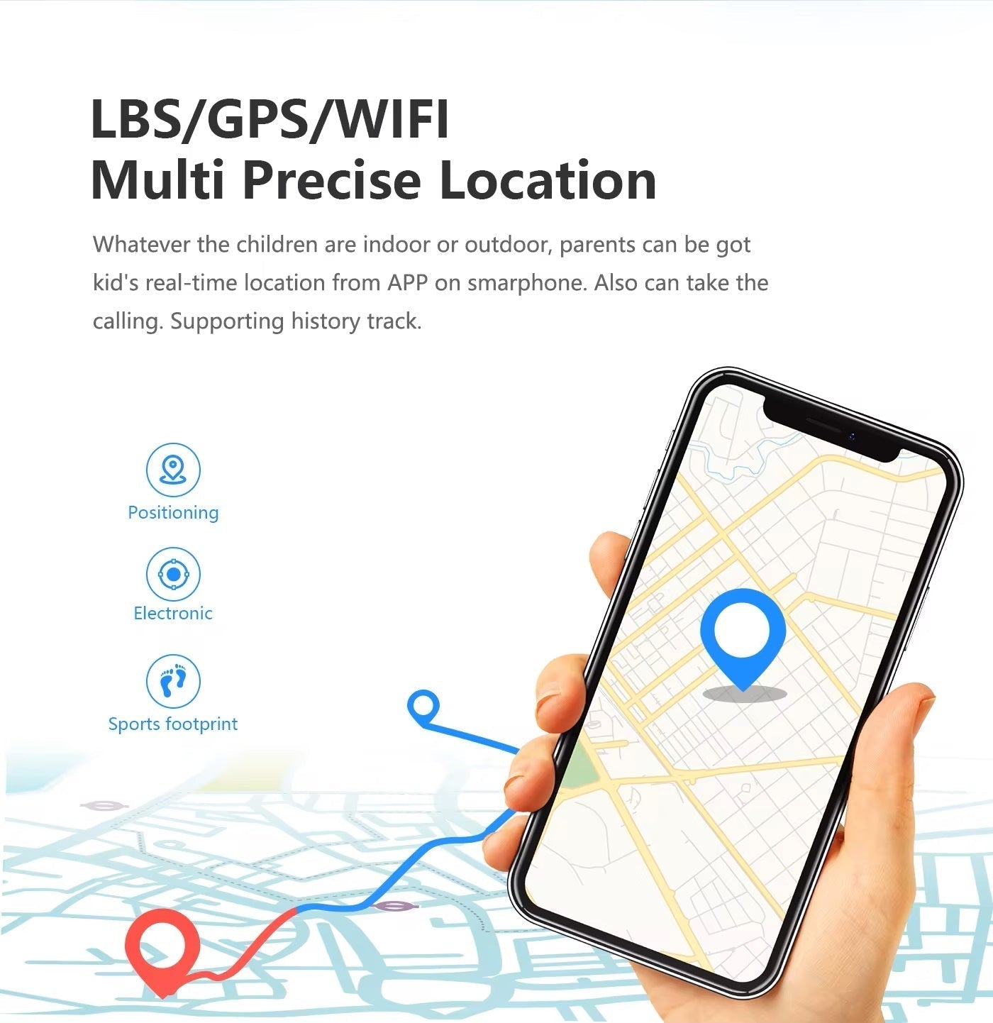 Frendorf | Kids 4G & WiFi GPS Standort Tracker SOS Smartwatch mit Videoanruf für Mädchen & Jungen