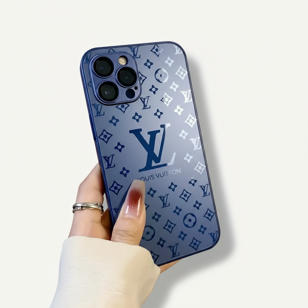 Frendorf | Luxuriöse Frosted Matte iPhone-Hülle | Monogramm-Stil, Stoßfest & Ultra-schlank