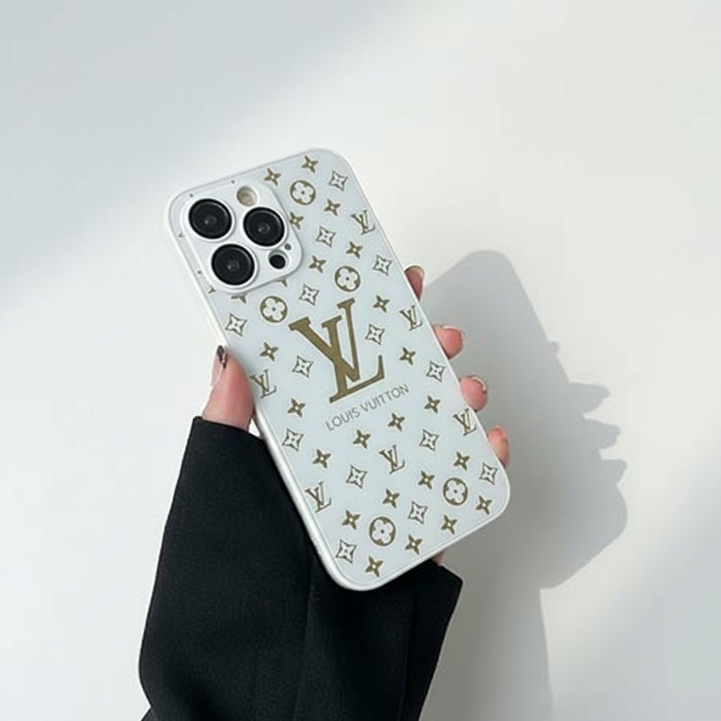 Frendorf | Luxuriöse Frosted Matte iPhone-Hülle | Monogramm-Stil, Stoßfest & Ultra-schlank