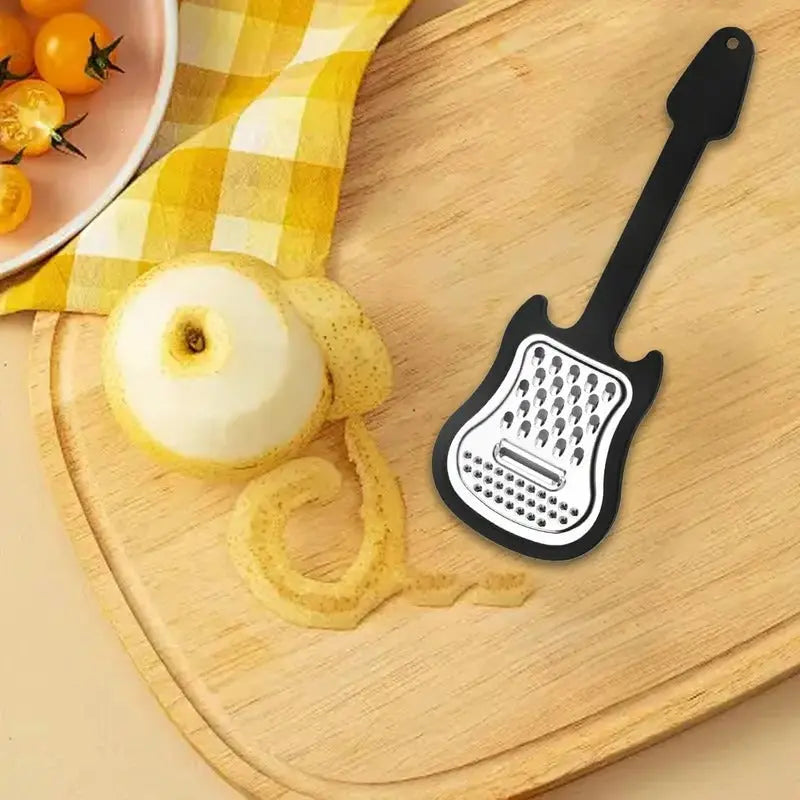 Frendorf | Gemüseschäler aus Edelstahl – Gitarrenförmiger Schäler zum Schälen & Hobeln