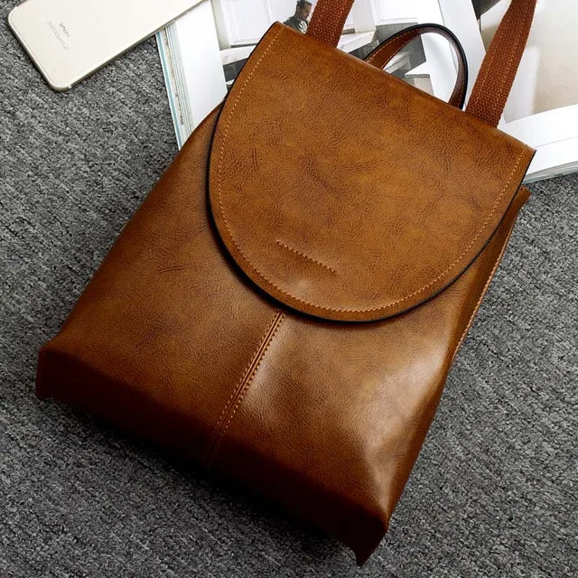 Frendorf | Trendiger Leder Rucksack für Frauen - Stilvoll, Vielseitig & Nachhaltig