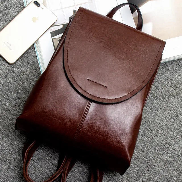 Frendorf | Trendiger Leder Rucksack für Frauen - Stilvoll, Vielseitig & Nachhaltig
