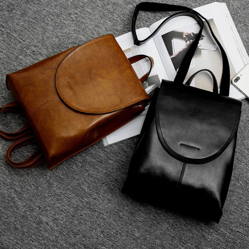 Frendorf | Trendiger Leder Rucksack für Frauen - Stilvoll, Vielseitig & Nachhaltig