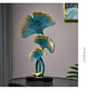 Ginkgo-Blatt Statue Einfache Wohnzimmer Dekoration Zuhause Metallhandwerk Moderne Pflanze Skulptur Ästhetische Raum Ornamente Regal Dekor