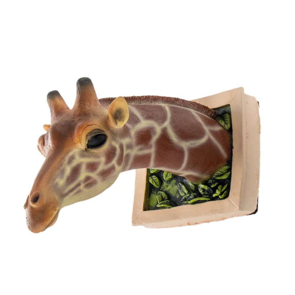 Giraffenkopf - Wanddekoration - 3D Skulptur - Lebensechte Dekoration