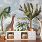 Frendorf | Giraffe Antilope bewölkter Himmel Tapete Wandbild