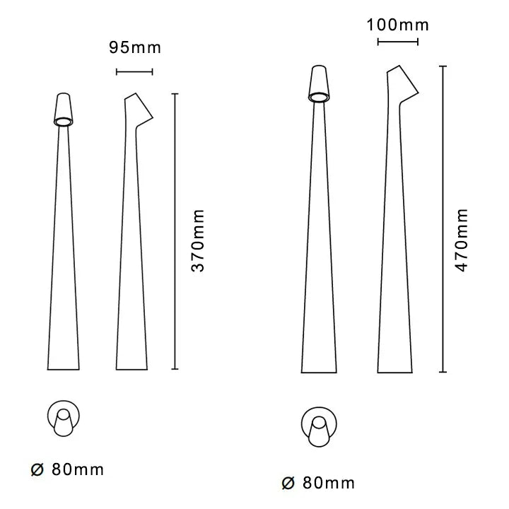 LumiLux Tragbare Touch-LED-Lampe – Wiederaufladbar, Dimmbar und Schlankes Design