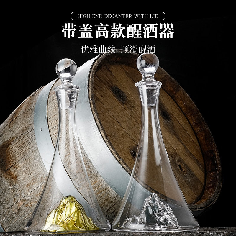 Glas Schnelldekanter Leicht Luxus Wasserfall Wein Rotweinfilter Haushalts Europäischer Kreativer Weinausgießer Weinflasche
