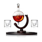 Globe Whiskey Scotch Dekanter Set Beste für Whiskey Geschenk Vintage Blower Wein Topf