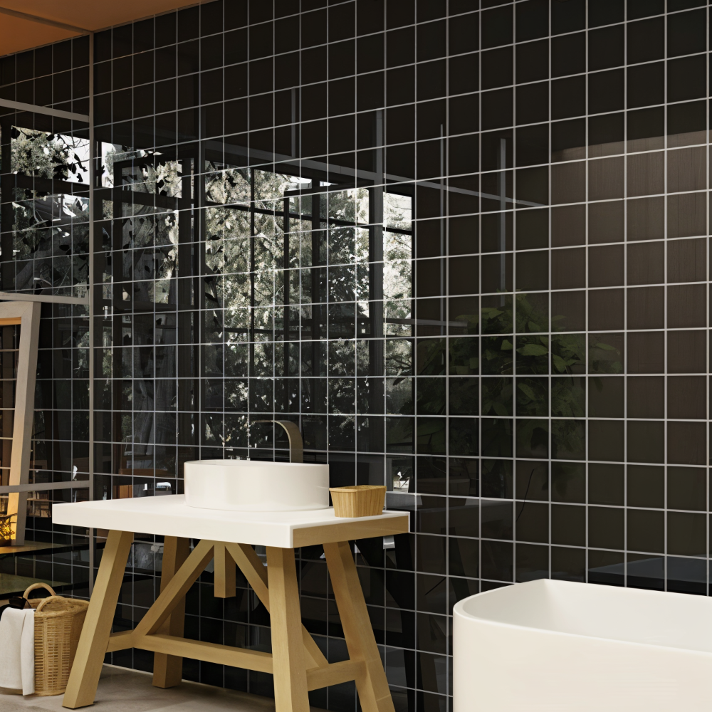 Frendorf | GlossyLux PVC Wandpaneele – Wasserfest & Selbstklebend für Bad & Küche (30×60 cm)